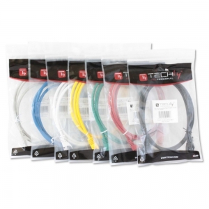 Kabel Krosowy Patchcord U/utp Cat6 1,5m Biały 100% Miedź